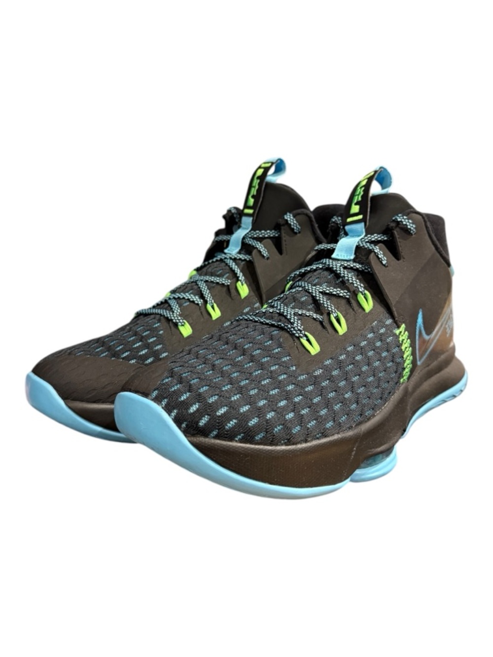 Nike LeBron Witness 5 Black Light Blue Fury Men’s Sz 13